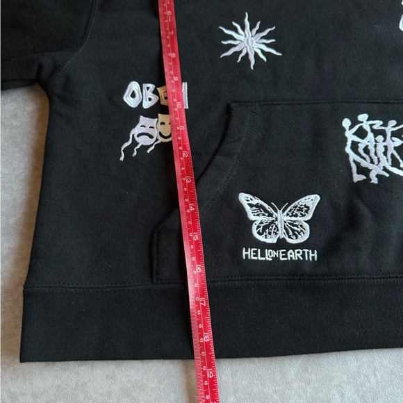 Obey Black Hoodie with Logo Tag - Picture 5 of 8